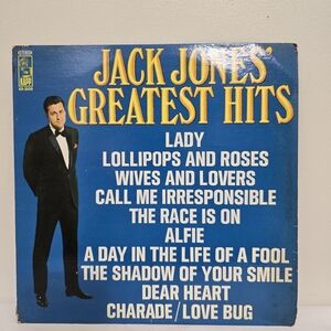 JACK JONES Greatest Hits 1968 Vinyl LP Compilation Kapp Records KS 3559 Jazz Pop